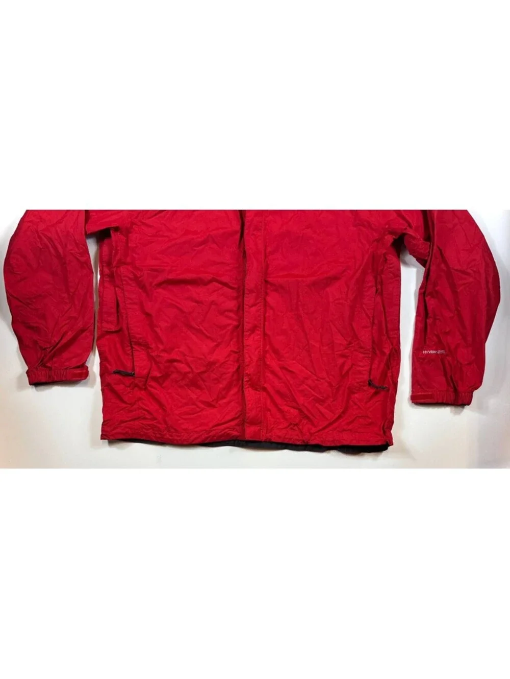 The North Face HyVent 2.5L Rain Jacket Mens XL Red Hooded Shell